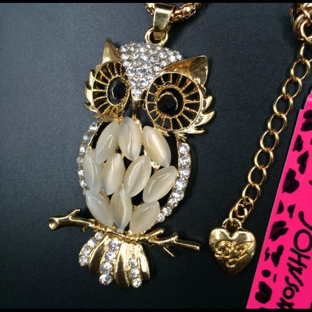 Betsy Johnson Owl Necklace